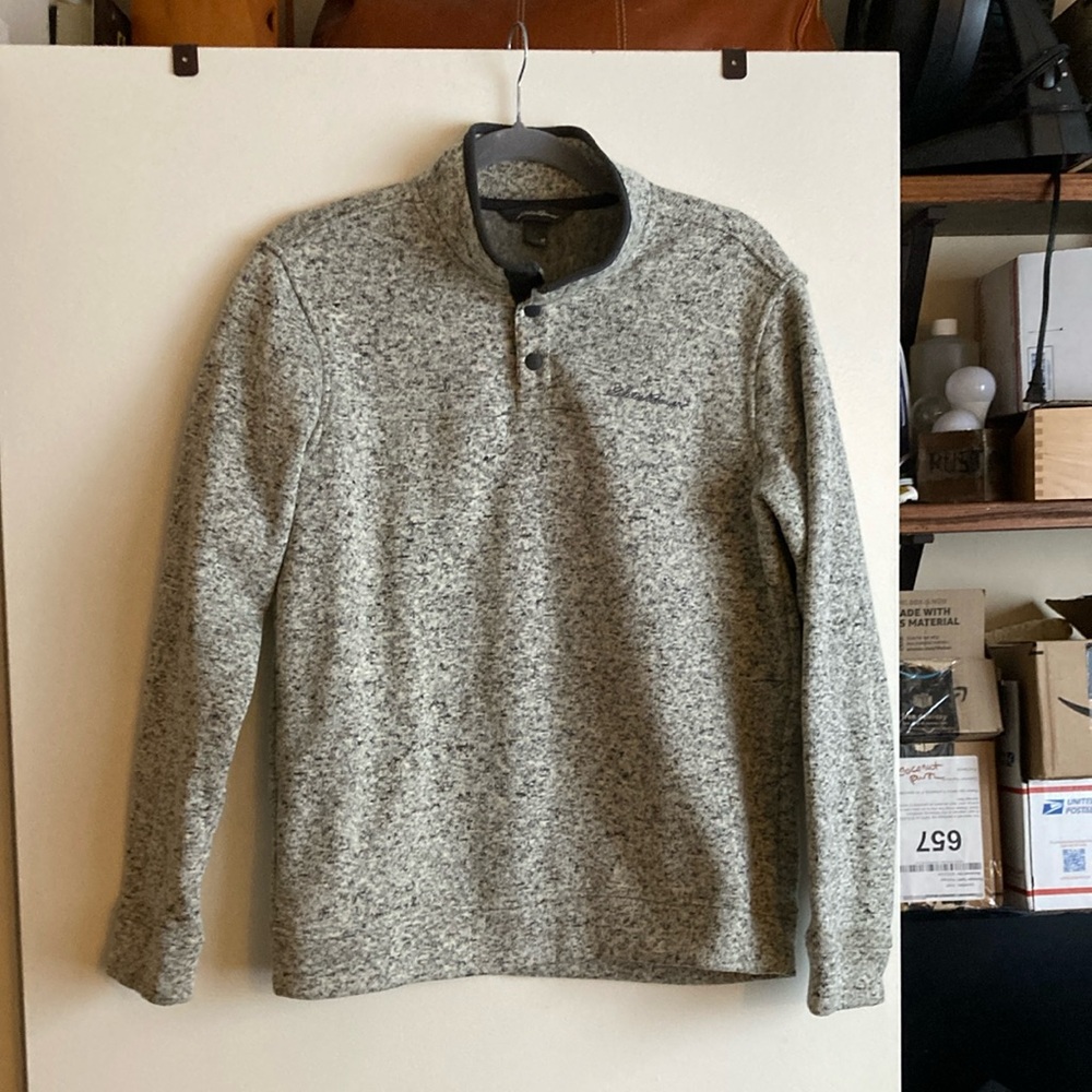 Gray Eddie Bauer Fleece Pullover